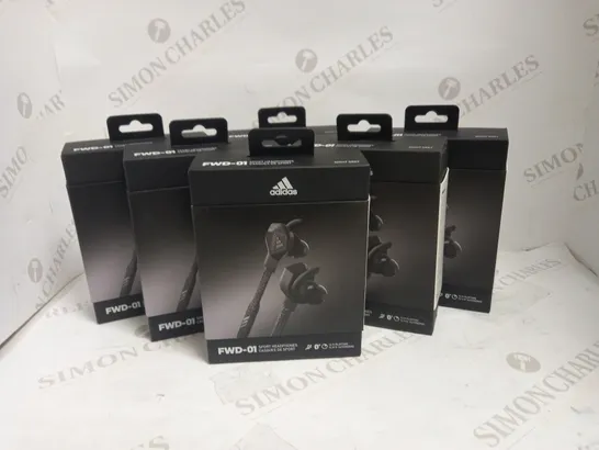 LOT OF 6 ADIDAS FWD-01 BLUETOOTH SPORT HEADPHONES