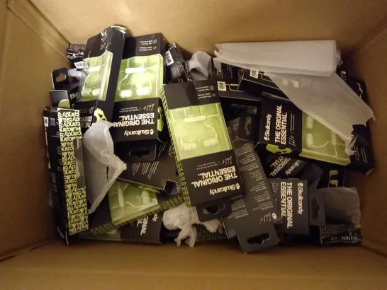 APPROXIMATELY 20 BOXED SKULLCANDY INK'D EARBUDS IN LIGHT GREEN