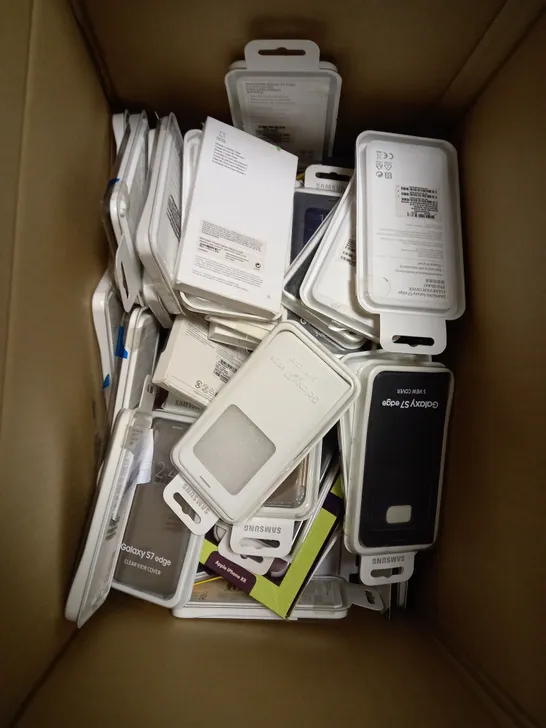 BOX OF ASSORTED SAMSUNG GALAXY CASES 
