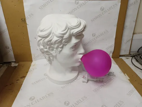 SELETTI WONDER LAMP BUST WITH BUBBLEGUM BULB