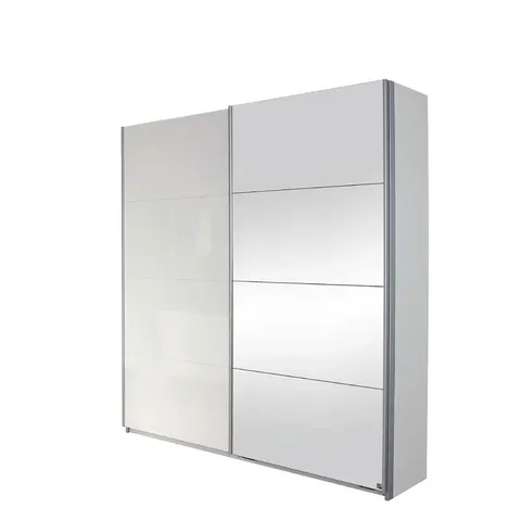 BAGGED MINOSA 2 DOOR SLIDING WARDROBE // MISSING ITEMS (4 BOXES, 4 OUT OF 5 BOXES ONLY)