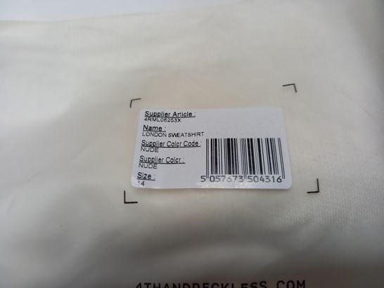 PACKAGED 4TH RECKLESS NUDE SWEATSHIRT - SIZE 14