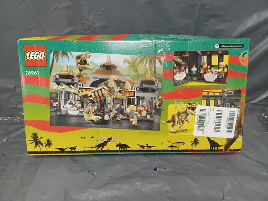 BOXED LEGO JURASSIC PARK 30TH ANNIVERSARY VISITOR CENTRE: T. REX & RAPTOR ATTACK 76961 RRP £114.99