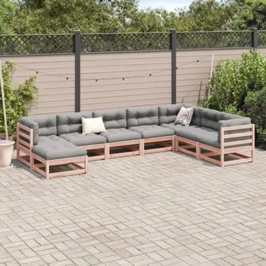 BOXED BRAYDEN STUDIO 8 PIECE GARDEN SOFA SET 