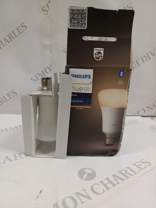 BOXED PHILIPS HUE WHITE SINGLE BULB B22