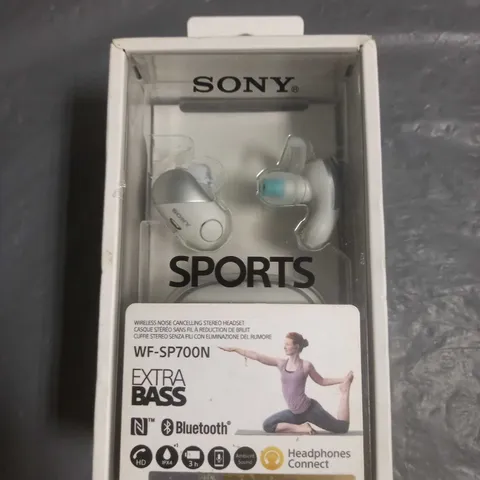 SONY SPORTS WIRELESS BLUETOOTH HEADPHONES WF-SP700N