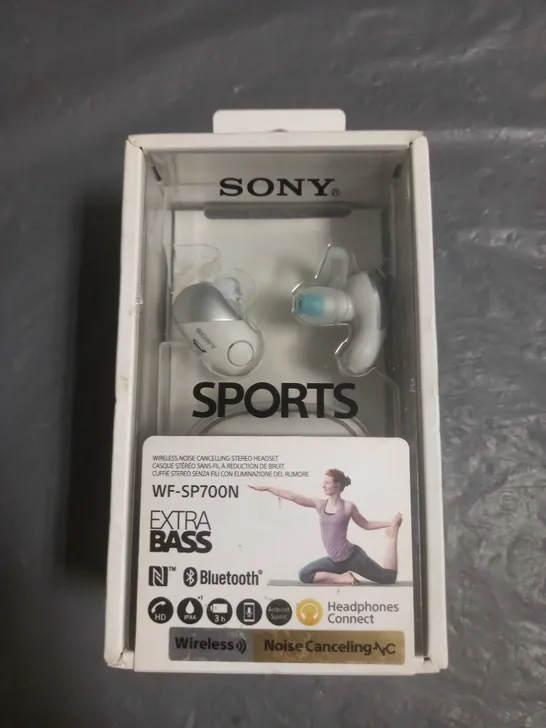 SONY SPORTS WIRELESS BLUETOOTH HEADPHONES WF-SP700N