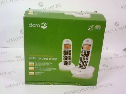 BOXED DORO PHONE EASY 100W DUO DECT CORDLESS PHONE