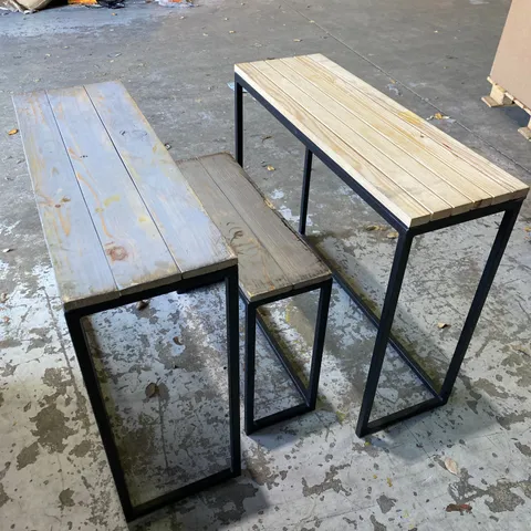 TWO TABLES AND STOOL 