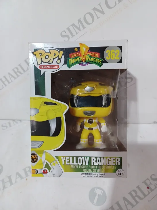 BOXED FUNKO POP TELEVISION MIGHTY MORPHIN POWER RANGERS 362 YELLOW RANGER COLLECTIBLE VINYL FIGURE