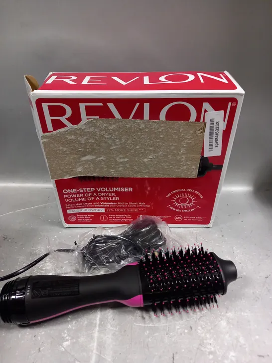 BOXED REVLON SALON ONE-STEP HAIR DRYER & VOLUMIZER 