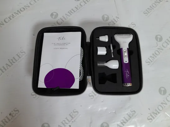 BOXED TILI 5-IN-1 MULTI-FUNCTION HAIR REMOVAL KIT PURPLE