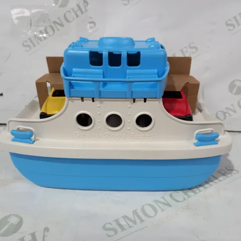 BOXED GREEN TOYS FERRY BOAT 3 PIECE SET