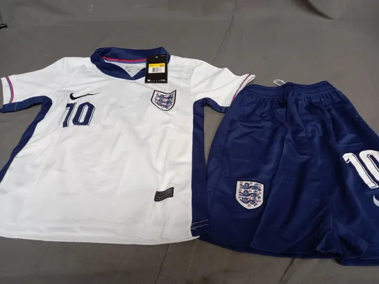 NIKE ENGLAND 2024 EUROS HOME SHIRT - BELLINGHAM 10 - SIZE 20 KIDS