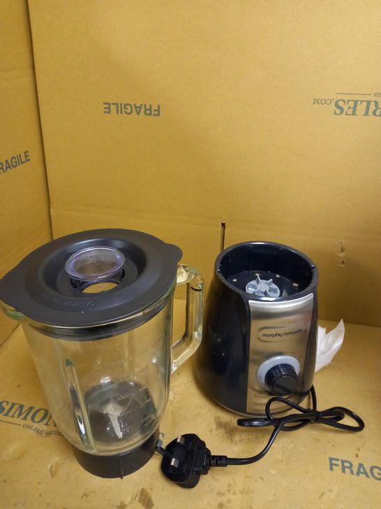 MORPHY RICHARDS TOTAL CONTROL GLASS TABLE BLENDER 