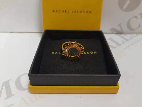 RACHEL JACKSON ELECTRIC GODDESS SUN RING, GOLD - ONE SIZE  RRP £65