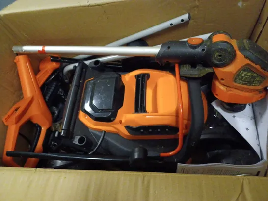 YARD FORCE 32CM LAWNMOWER AND TRIMMER RRP £199