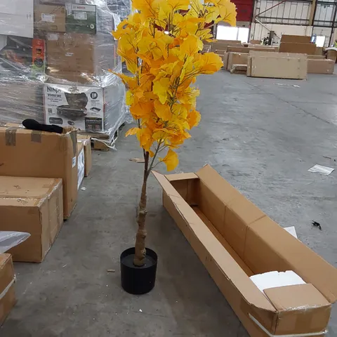 BOXED LARGE ARTIFICIAL GINKGO TREE 150CM