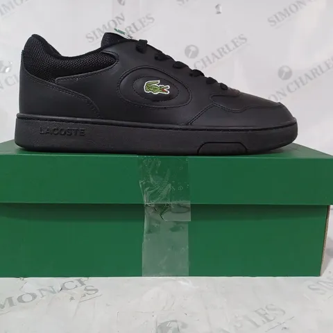 BOXED PAIR OF LACOSTE LINE SET SN44 SHOES IN BLACK UK SIZE 10