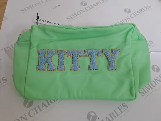 PATCH AND POUCH KITTY MAKEUP BAG