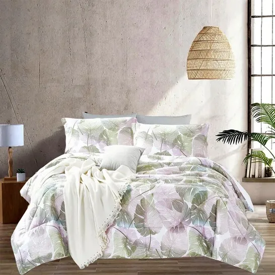 MERRIWA MICROFIBER FLORAL BEDSPREAD 