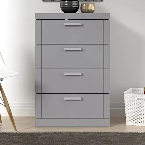 BOXED LEIGHANA 4 DRAWER CHEST OF DRAWERS