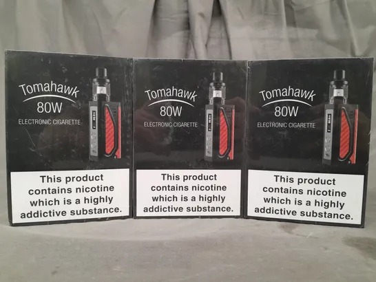 BOX OF APPROXIMATELY 25 X JOMO TECH TOMAHAWK ELECTRONIC CIGARETTES (COLOURS MAY VARY) - COLLECTION ONLY