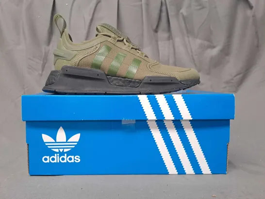 BOXED PAIR OF ADIDAS NMD V3 SHOES IN GREEN UK SIZE 5