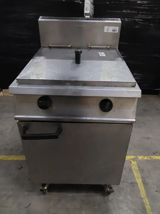 COMMERCIAL TWIN TANK GAS FIRED DEEP FAT FRYER