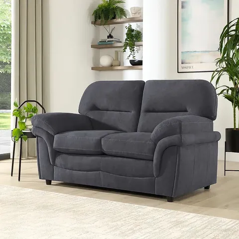BOXED ANDERSON SLATE GREY FABRIC TWO SEATER SOFA