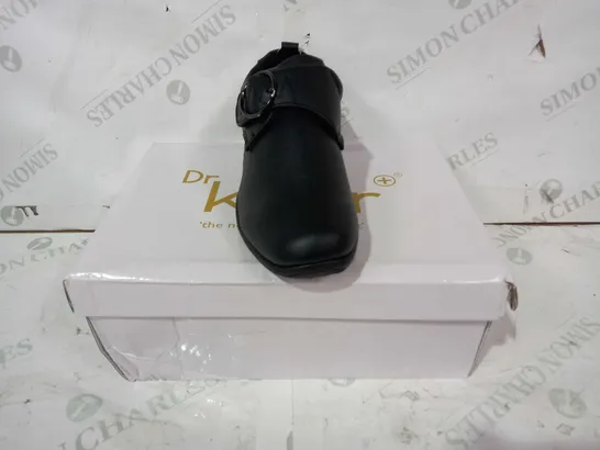 BOXED PAIR OF DR KELLER SHOES IN BLACK UK SIZE 4