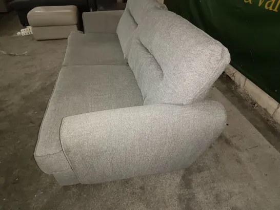 GREY FABRIC 3-SEATER SOFA