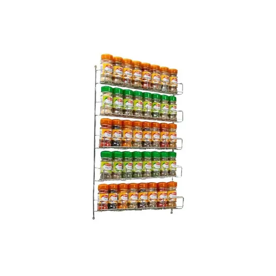 BOXED NEO 5 TIER SPICE RACK FOR KITCHEN DOOR CUPBOARD OR WALL (1 BOX)