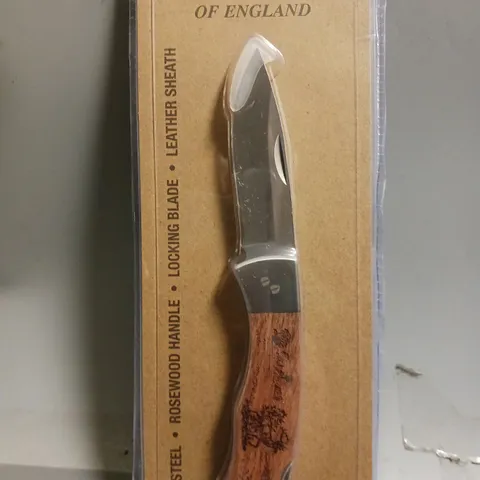 JACK PYKE OF ENGLAND STAINLESS STEEL KNIFE WITH SHEATH