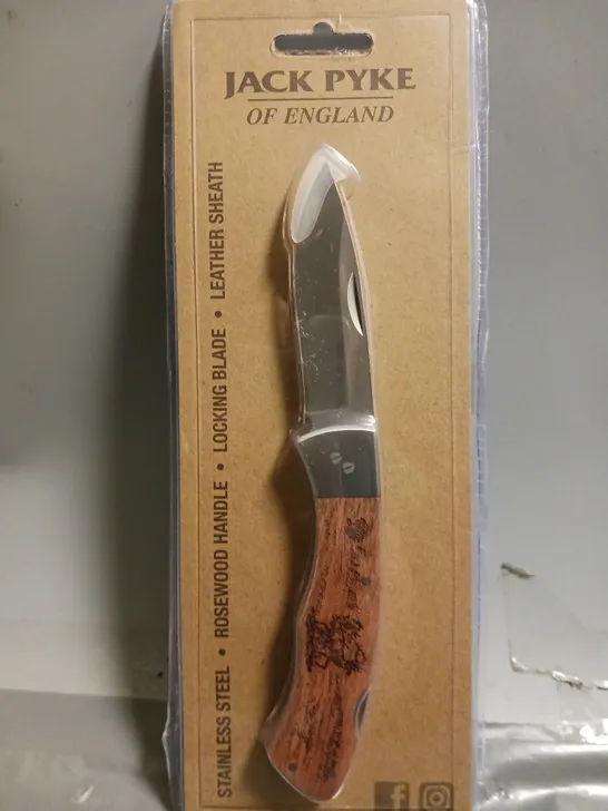 JACK PYKE OF ENGLAND STAINLESS STEEL KNIFE WITH SHEATH