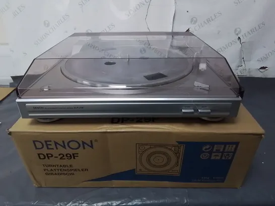 BOXED DENON DP-29F TURNTABLE