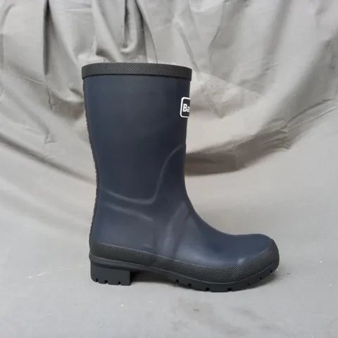 BOXED PAIR OF BARBOUR BANBURY MID WELLINGTON BOOTS IN NAVY UK SIZE 3