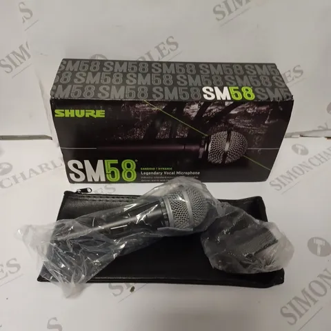 BOXED SHURE SM58 LEGENDARY VOCAL MICROPHONE 