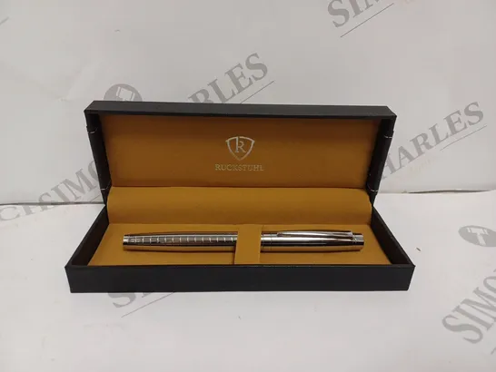 RUCKSTUHL STAINLESS STEEL LUXURY PEN WITH GIFT BOX 