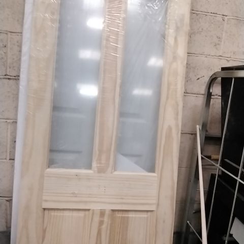 4 PANEL CLEAR PINE GLAZED INTERNAL DOOR 1981 × 762MM