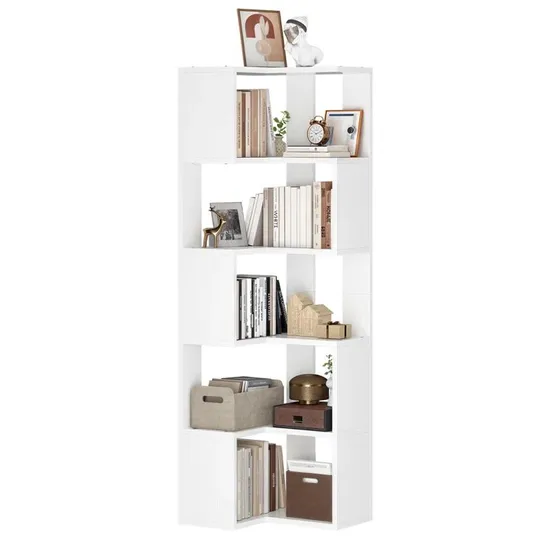 BOXED 1U-STORIES FIVE TIER CORNER BOOKSHELF - 1 BOX