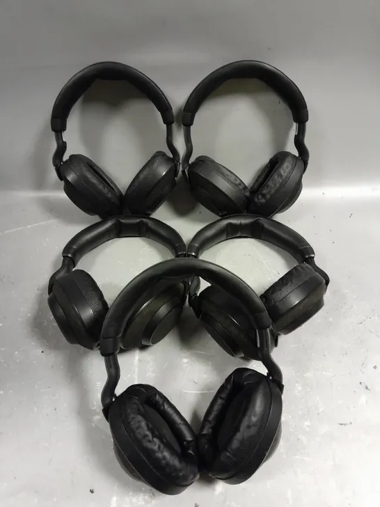 5 X JABRA WIRELESS BLUETOOTH HEADPHONES IN BLACK