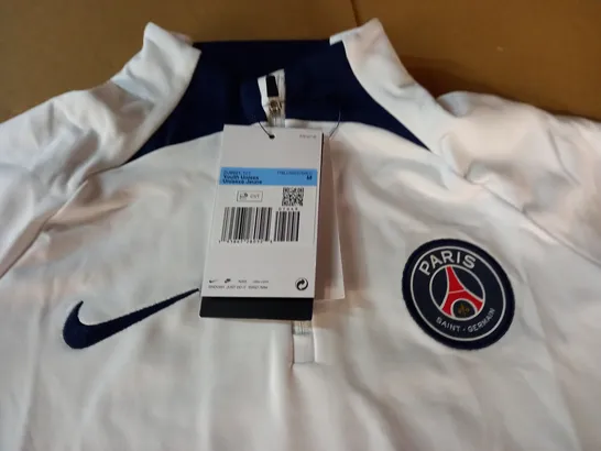 PARIS SAINT GERMAIN YOUTH QUARTER ZIP T-SHIRT - M