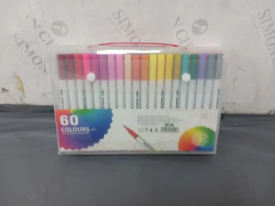 PACK OF 60 COLOURS DOUBLE HEAD PENS