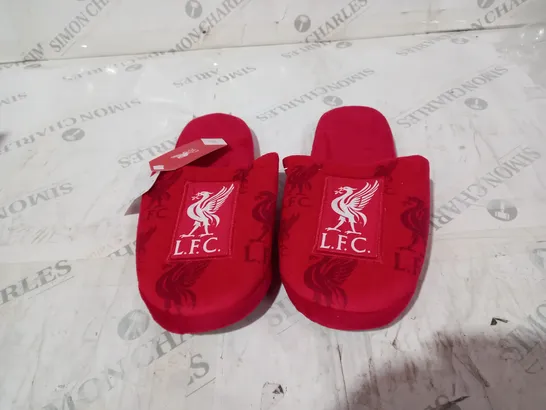 LIVERPOOL FC OFFICIAL RED SLIPPERS SIZE S