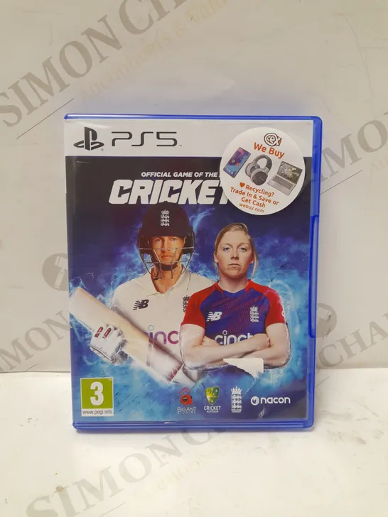 PLAYSTATION 5 CRICKET 22 OFFICIAL GAME OF THE ASHES