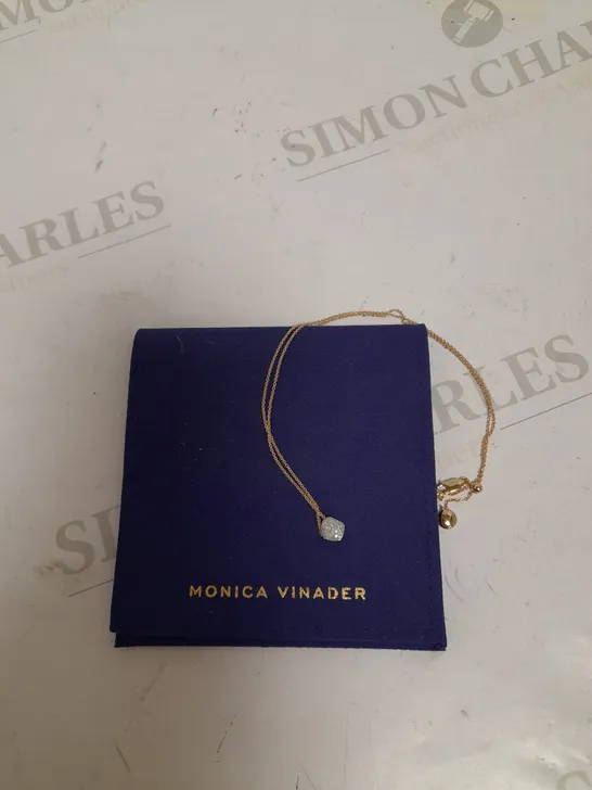 MONICA VINADER ROSE GOLD CHAIN PENDANT NECKLACE 