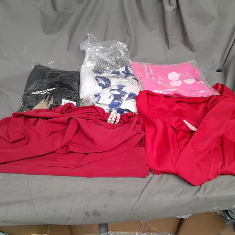 BOX OF APPROX 10 X ASSORTED ITEMS OF CLOTHING TO INCLUDE; DRESSES, SHIRTS ETC 