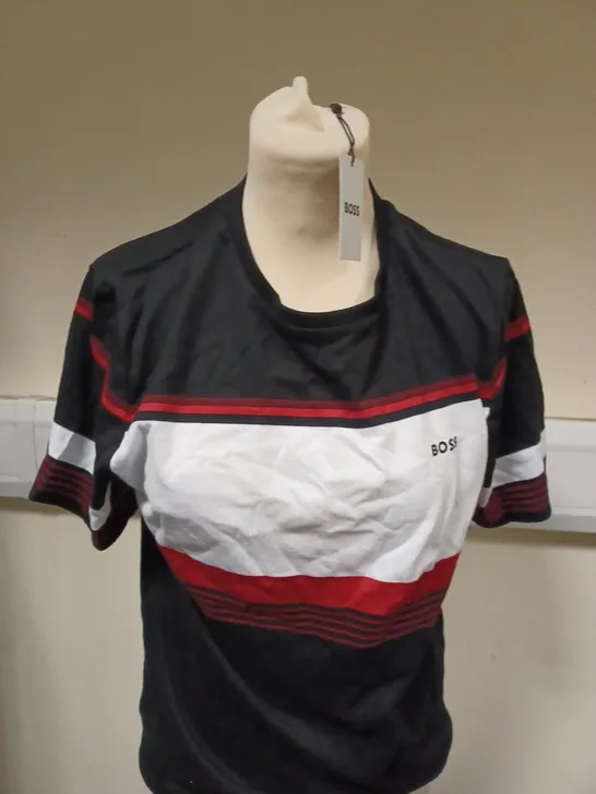 HUGO BOSS BLACK & RED T SHIRT - 14-S