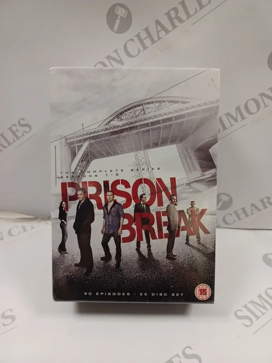 prison break season 1-5 box set - 90 episodes, 25 disc.